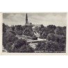 Częstochowa. Park miejski z widokiem klasztoru