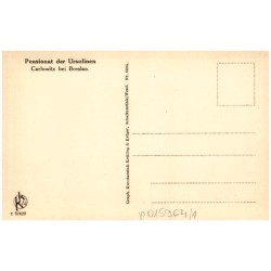 Schlafsaal der Frauenschülerinnen. / Rewers: Pensionat der Ursulinen. Carlowitz bei Breslau.