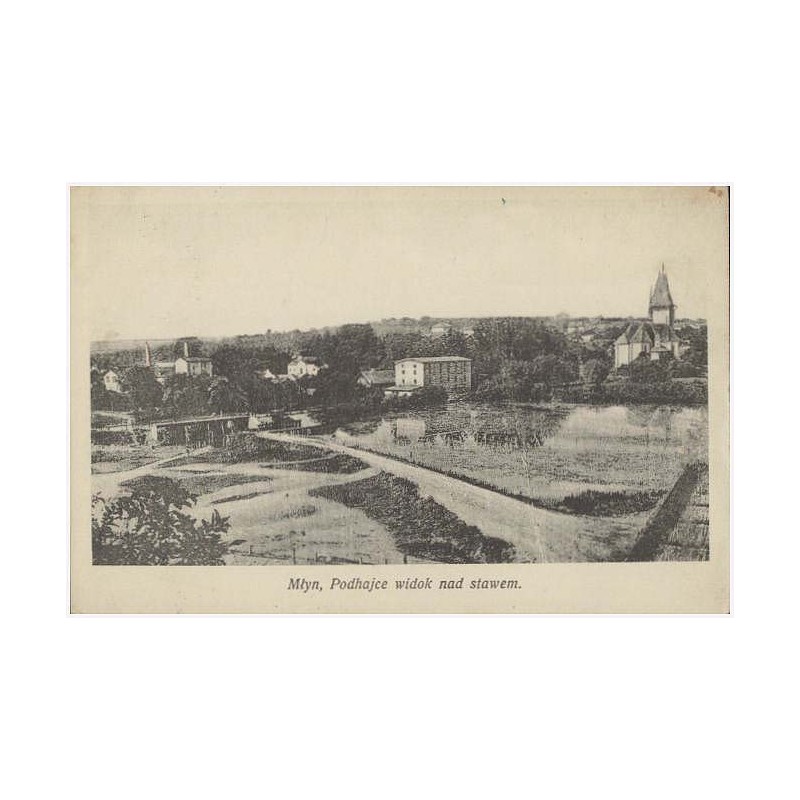 Młyn, Podhajce widok nad stawem