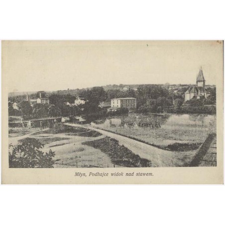 Młyn, Podhajce widok nad stawem