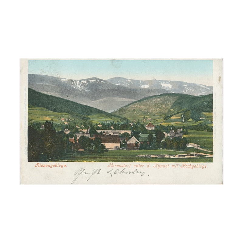 Riesengebirge. Hermsdorf unter d. Kynast mit Hochgebirge