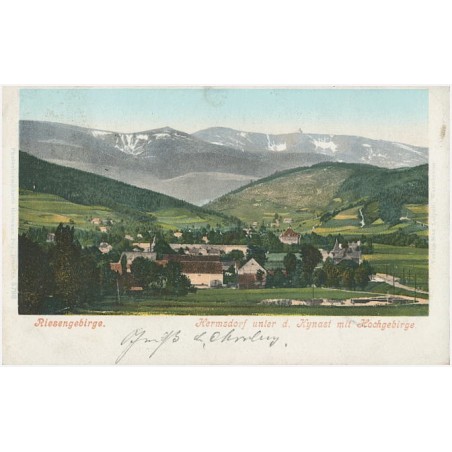 Riesengebirge. Hermsdorf unter d. Kynast mit Hochgebirge
