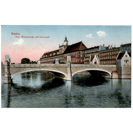 Breslau. Neue Werderbrücke mit Universität
