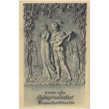 III. oesterr. schles. Sängerbundesfest. Troppau 28. und. 29. Juni 1914. A. Redl fec