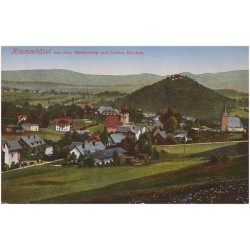 Krummhübel mit dem Pfaffenberg und beiden Kirchen