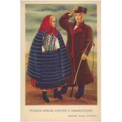 Polskie Stroje Ludowe z Kielecczyzny, malował Janusz Jurjewicz
