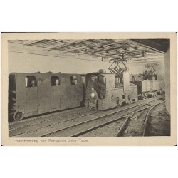 Beförderung von Personen unter Tage. / Kolejka górnicza