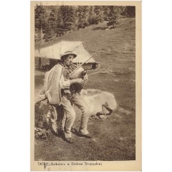 Tatry. Kobziarz w Dolinie Strążyskiej