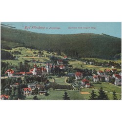 Bad Flinsberg im Isergebirge. Kurhaus und langer Berg