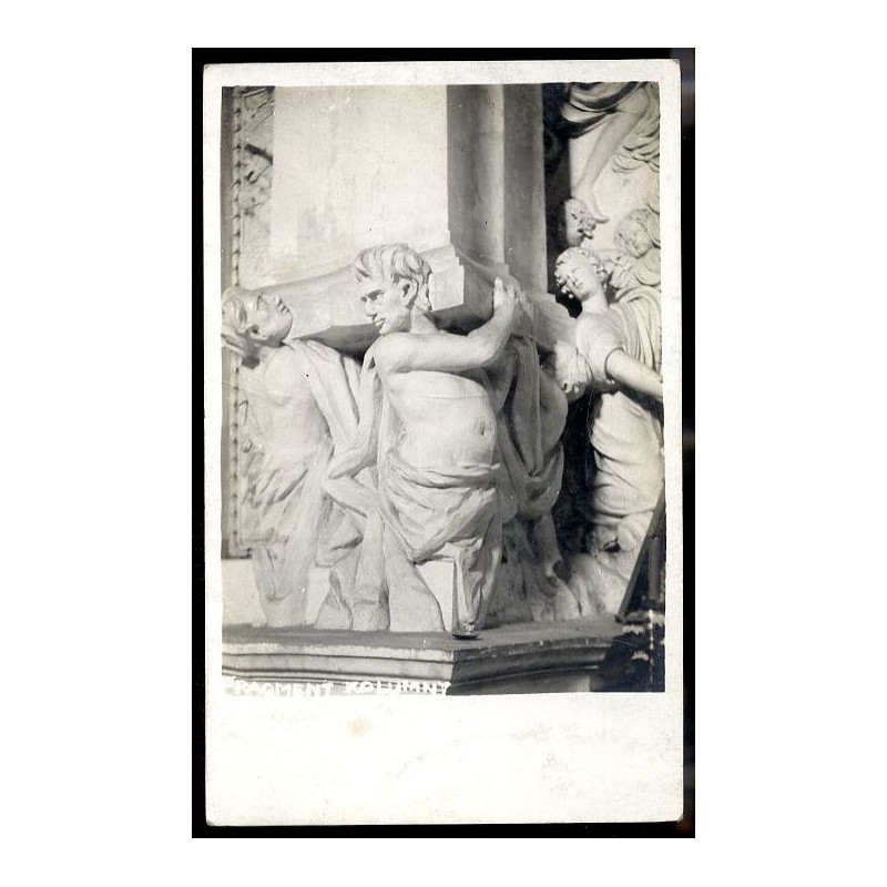 Fragment kolumny / Rewers: Kościół Św. Piotra i Pawła w Wilnie. Eglise de S-nts Pierre at Paul á Vilno (Pologne)