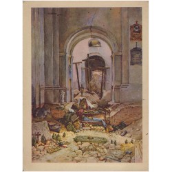 Warszawa. - Wielkopiątkowy "Grób" z r 1945 w kościele Św. Krzyża przy Krakowskim Przedmieściu, zburzonym i spalonym przez Niemcó