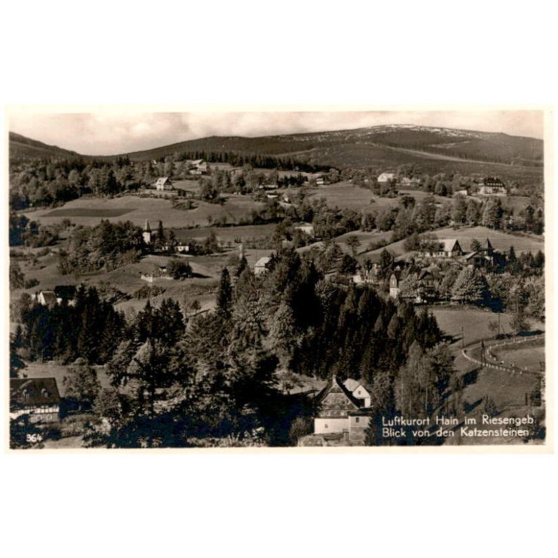 Luftkurort Hain im Riesengeb. Blick von den Katzensteinen 364