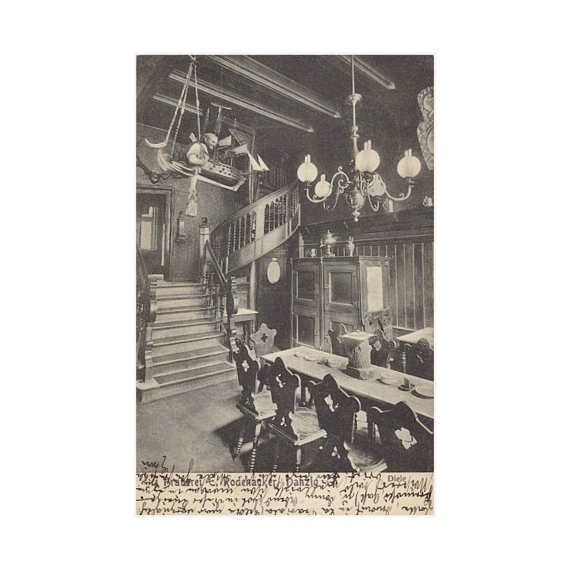 Brauerei E. Rodenacker, Danzig. Diele