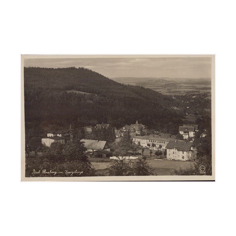 Bad Flinsberg i. Isergebirge [...] Blick über das Radiumbad nach d. Hasenstein