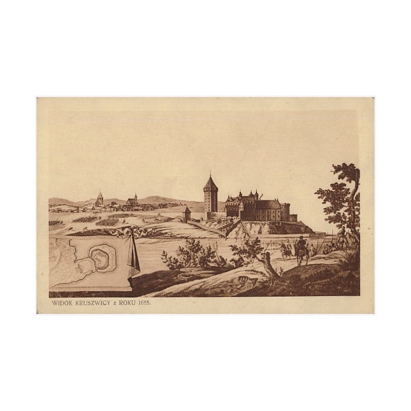Widok Kruszwicy z roku 1655