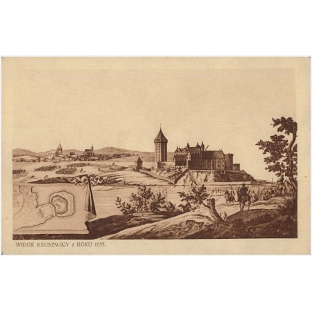 Widok Kruszwicy z roku 1655