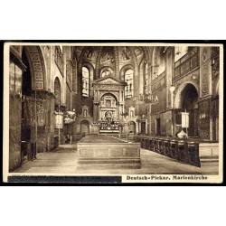 Piekary Śląskie. Wnętrze kościoła N P. Marji. Deutsch-Piekar, Marienkirche / Rewers: Fot. Pietruszka. Piekary Śląskie