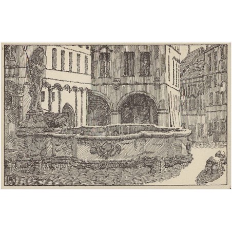 Neptunbrunenn am Untermarkt in Görlitz