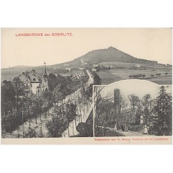 Landskrone bei Goerlitz. Restauration und Th. Körner-Denkmal auf der Landskrone