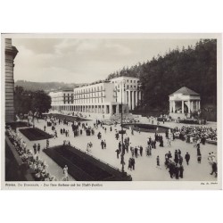 Krynica. Die Promenade. - Das Neue Kurhaus und der Musik-Pavillon Fot. St. Mucha