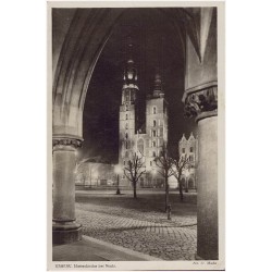 Krakau. Marienkirche bei Nacht. Fot. St. Mucha