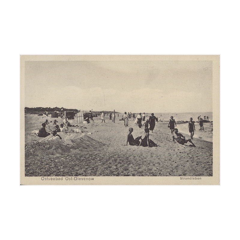 Ostseebad Ost-Dievenow. Strandleben