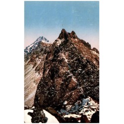 Tatry. Bradovica z Malej Vysoké 2492 m. Slavkovský štít 2453 m. Tatra. Warze von der Kleinen Visoká. Schlagendorfer Spitze. Tátr