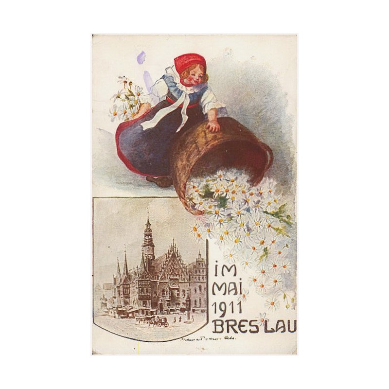 Im Mai 1911 Breslau. Margueritentag Breslau im Mai 1911