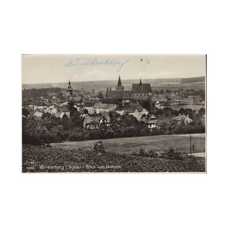 Münsterberg i. Schles. - Blick zum Münster. Stengel 64543