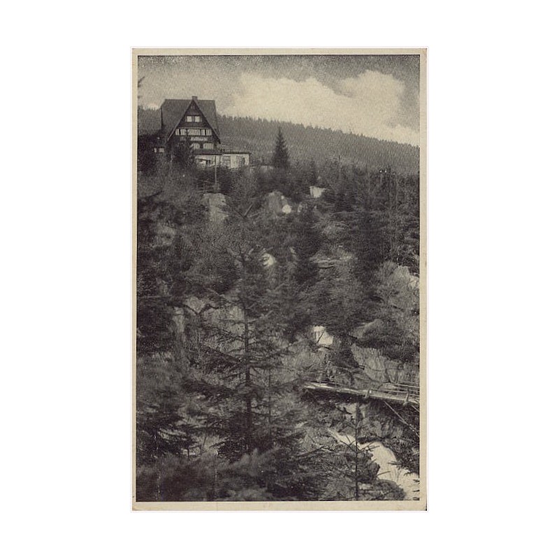 Riesengebirge. Zackelfallbaude mit Zackelklamm