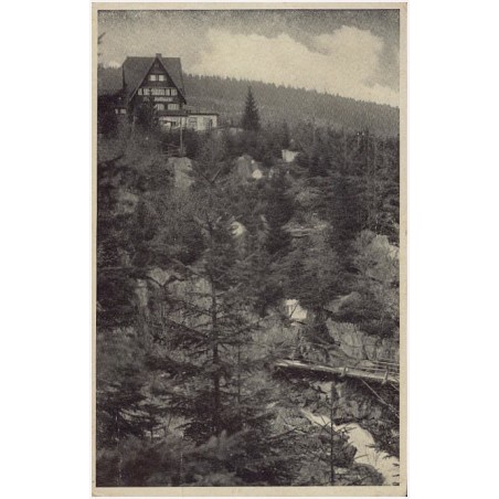 Riesengebirge. Zackelfallbaude mit Zackelklamm
