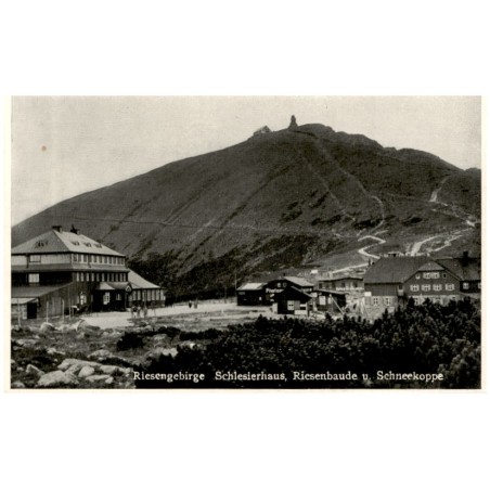 Riesengebirge. Schlesierhaus, Reisenbaude u. Schneekoppe