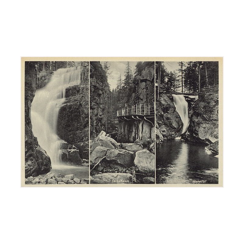 Zackelfall. Zackelklamm. Kochelfall. Riesengebirge, Oberschreiberhau