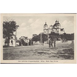 Vom östlichen Kriegssachauplatz. Wilna. Peter Paul Kirche 293 [Kościół św. Piotra i Pawła na Antokolu]