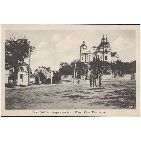 Vom östlichen Kriegssachauplatz. Wilna. Peter Paul Kirche 293 [Kościół św. Piotra i Pawła na Antokolu]