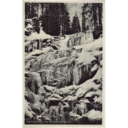 Riesengebirge. Der vereiste Zackelfall