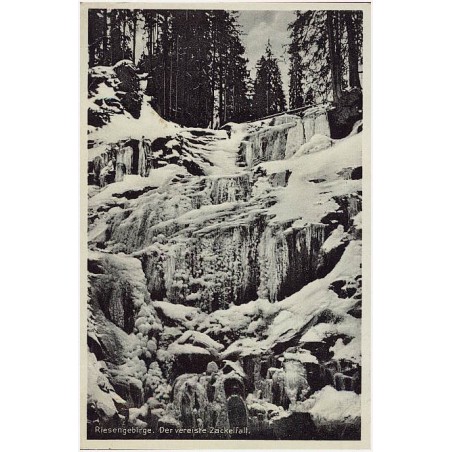 Riesengebirge. Der vereiste Zackelfall