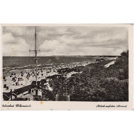 Ostseebad Stolpmünde. Blick auf den Strand