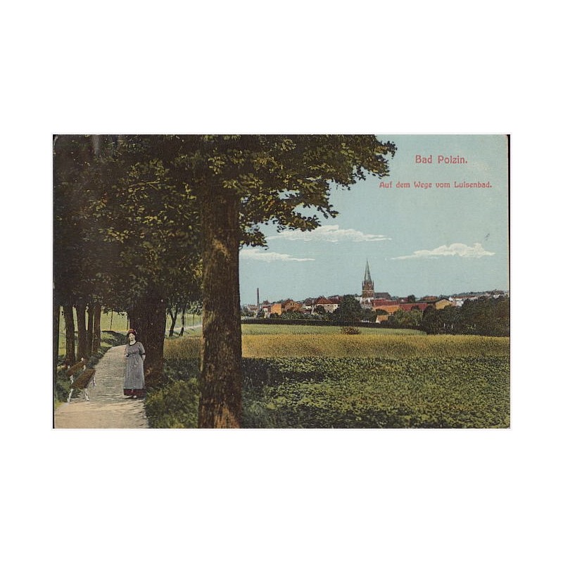 Bad Polzin. Auf dem Wege vom Luisenbad