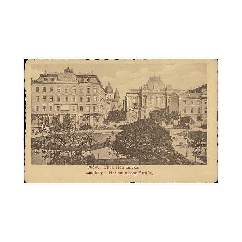 Lwów. Ulica Hetmańska. Lemberg. Hetmann'sche Straße