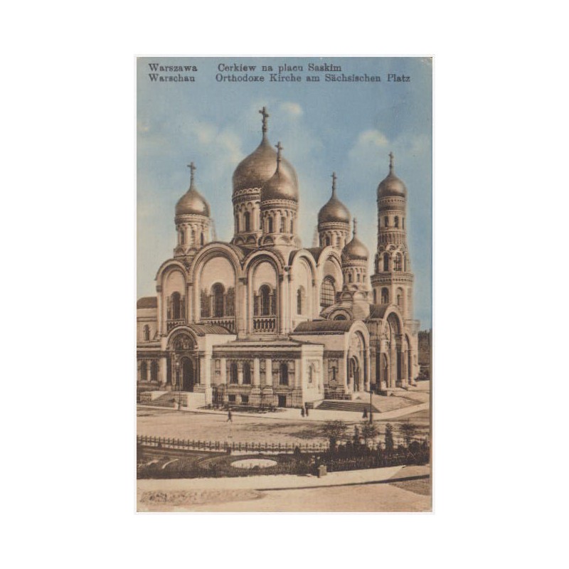 Warszawa. Cerkiew na placu Saskim Warschau. Orthodoxe Kirche am Sächsischen Platz