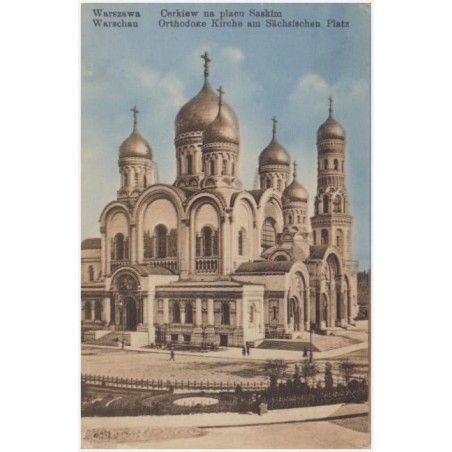 Warszawa. Cerkiew na placu Saskim Warschau. Orthodoxe Kirche am Sächsischen Platz