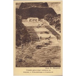 Projekt głównego wejścia na Kopiec J. Piłsudskiego w Krakowie. Arch. Fr. Mączyński. Według projektu [...]