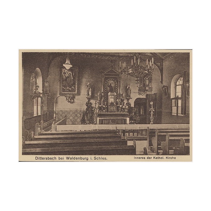 Dittersbach bei Waldenburg i Schles. Inneres der Kathol. Kirche