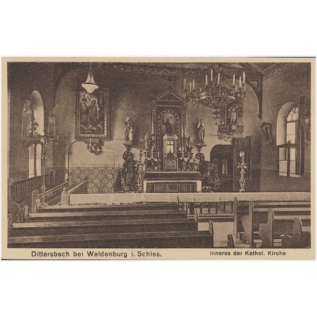 Dittersbach bei Waldenburg i Schles. Inneres der Kathol. Kirche