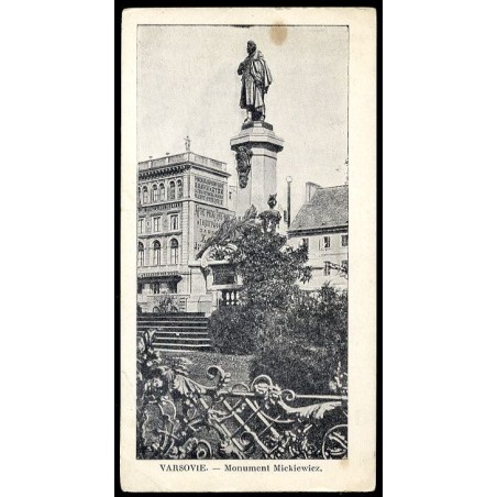 Varsovie. - Monument Mickiewicz.