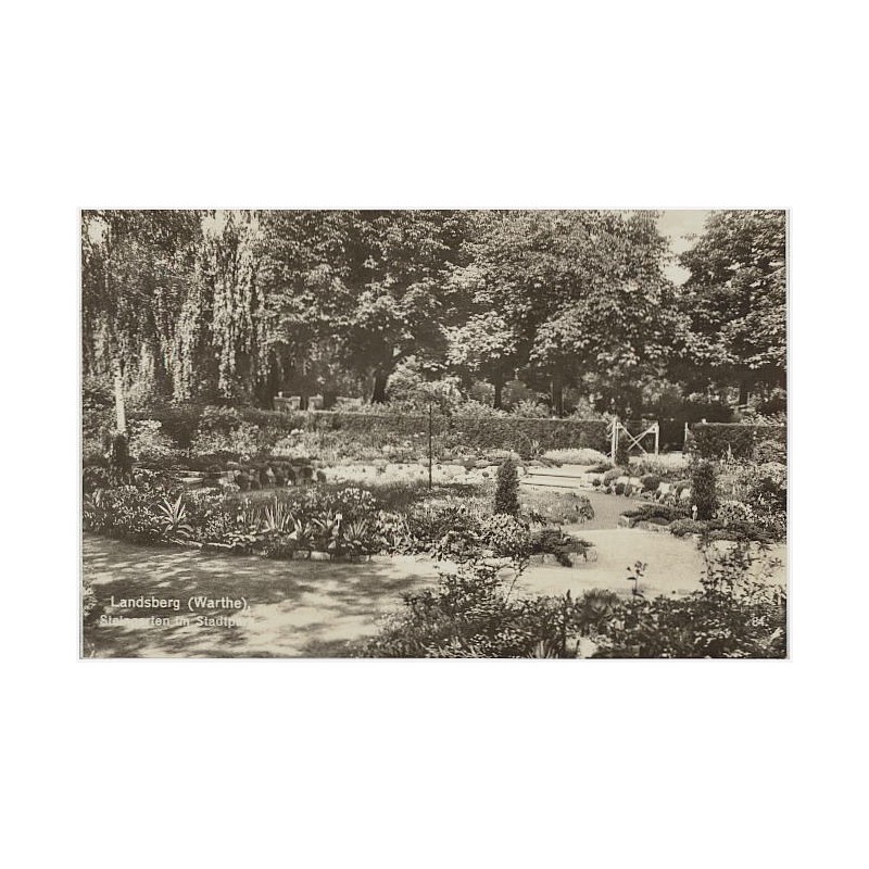 Landsberg (Warthe), Steingarten im Stadtpark 84