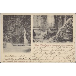 Bad Flinsberg im Isergebirge. Am Wasserfall