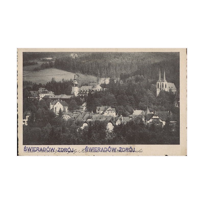 [Bad Flinsberg (Isergb.) Kurhaus  mit Kathol. Kirche] Świeradów-Zdrój Świeradów-Zdrój