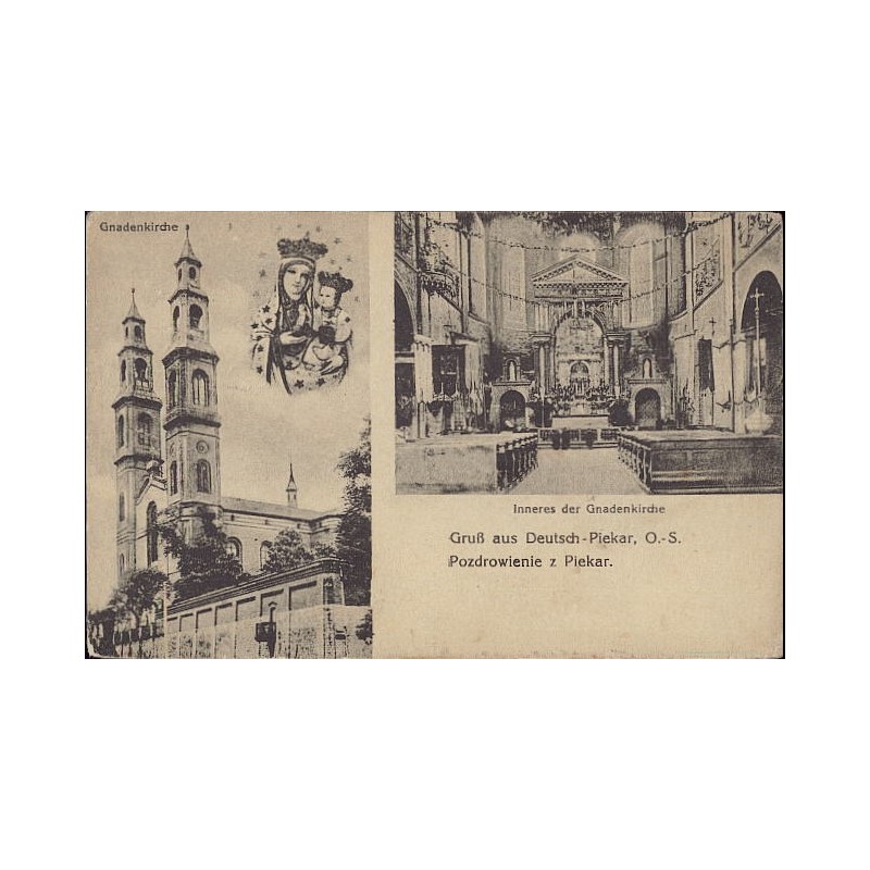 Gruß aus Deutsch-Piekar, O.-S. Pozdrowienie z Piekar. Gnadenkirche. Inneres der Gnadenkirche